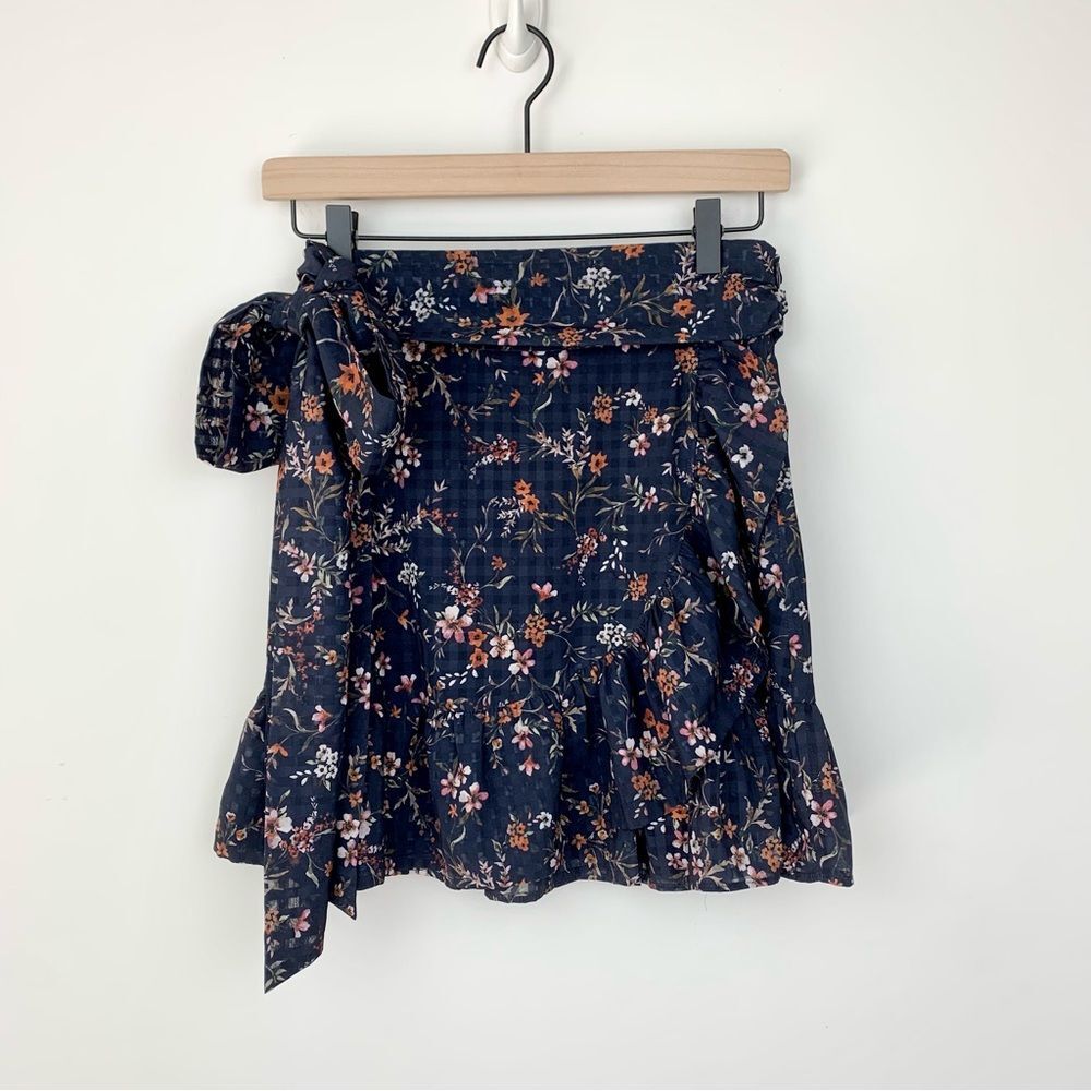 Tularosa x Revolve Maida Floral Ruffle Miniskirt, S